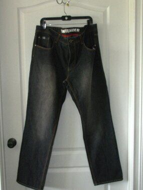 Contender Men's Denim Jeans in a dark grey wash size 40x32